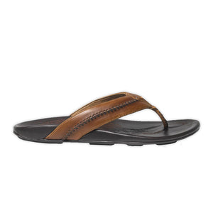 OluKai Men's "Mea Olu" Sandal- Tan/Dark Java