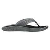 Olukai "Ulele" Men's  Sandals-Dark Shadow/Black