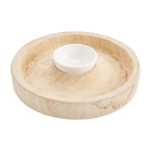 Mudpie "Paulownia" Chip & Dip Set, 2-Piece