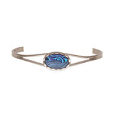 Ariki Paua Small Scalloped Oval Bangle