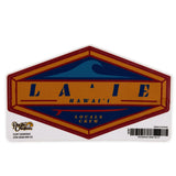 Pacific Creations "Surf Diamond La'ie Hawaii" Vinyl Sticker