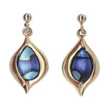 Ariki 22K Gold & Paua Crocus Earrings