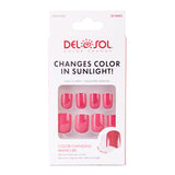 Del Sol "Snow White Red" Color-changing Manicure Nails- White to Red