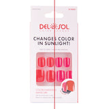 Del Sol "Flaunt It" Color-Changing Manicure Nails- Pink to Red