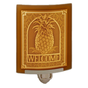 Porcelain Garden “Welcome” Pineapple Night Light