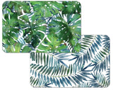 Highland Wood "Palms: Reversible Rectangle Placemat- Both Sides Shown