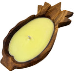 Bungalow Glow ''Coconut Volcano'' Pineapple-shaped Candle without packaging