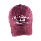 “Polynesian Cultural Center Est. 1963” Maroon Cap & Light Grey T-Shirt Set - The Hawaii Store