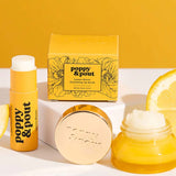 Poppy & Pout "Lemon Bloom Lip Care Duo" Gift Set