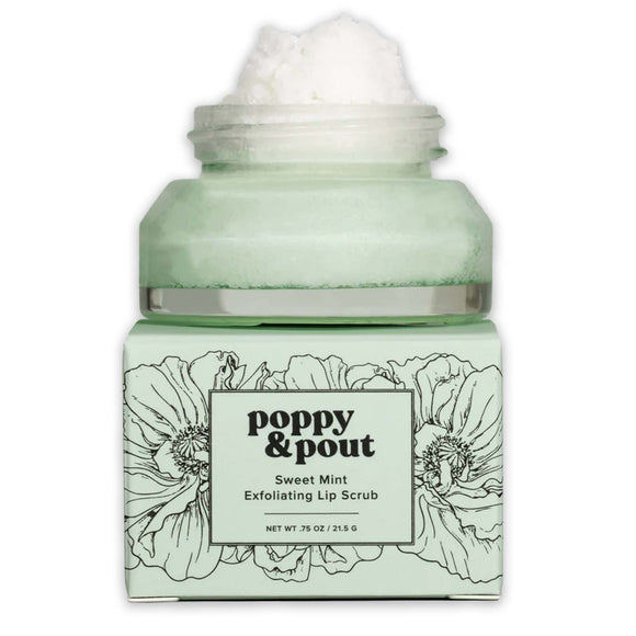 Poppy & Pout Sweet Mint Lip Scrub 