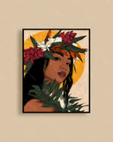 "Pualani Crown" Art Print by Mayan Llanera 11"x14"