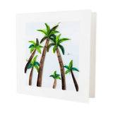 Quillingcard Quilled Palm Trees Greeting Card