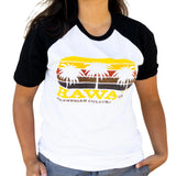 Polynesian Cultural Center "Hawaii Sun Bars" 100% Cotton Raglan Shirt