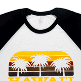 Polynesian Cultural Center "Hawaii Sun Bars" 100% Cotton Raglan Shirt