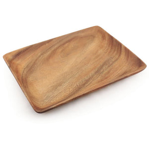  Acacia Wood Rectangle Serving Tray - 12.5''x 9.5"