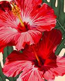 "Red Hibiscus" Art Print by Mayan Llanera-  8"x10"