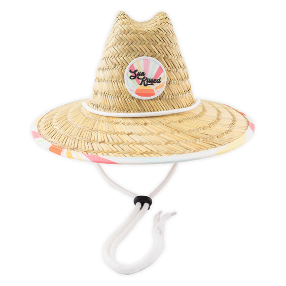 Reign + Skye Kid's Sun Kissed Stripes Straw Hat