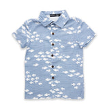 Reign + Skye Boy's "Ocean Blue" Aloha Shirt