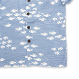 Reign + Skye Boy's "Ocean Blue" Aloha Shirt