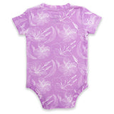 Reign + Skye "Pacific" Baby Onesie- Lavender- Back View