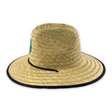 Reign + Skye "Shaka Birds" Child's Straw Hat - Side View