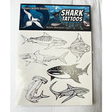 Shark Temporary Tattoos (Silver Metallic) - The Hawaii Store