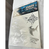 Shark Temporary Tattoos (Silver Metallic) - The Hawaii Store