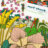 Closeup of Surf Shack "Lost in Paradise" Puzzle, 1000-Piece 