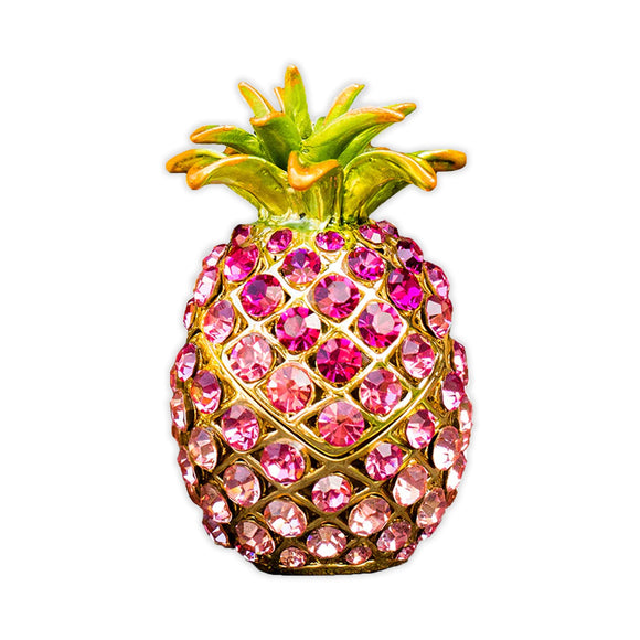 Swarovski Pink Crystal Pineapple Box- 3