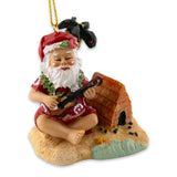 Santa On The Beach Christmas Ornament - The Hawaii Store