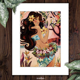 "Enchanted Paradise" Matted Print by Kat Reeder - 11' x 14"