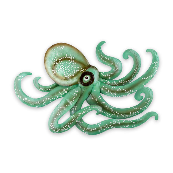  Seafoam Octopus Capiz & Metal Wall Art