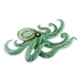  Seafoam Octopus Capiz & Metal Wall Art