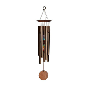 Woodstock Chimes "Seven Stones Bronze Chakra" Wind Chime