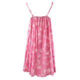 Short-Bali-Hibiscus-Print-Dress---Rapture-Rose-Orchid-Mist- Back View