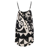 Short-Hawaiian-Hibiscus-Print-Dress--Black.