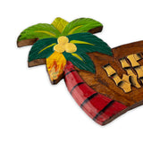 Hand-Painted "Welcome" Palm Trees Wall Art Sign- 12''