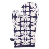 SoHa Living Quilt Oven Mitt- Navy Blue & White