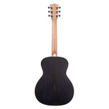 Kala Ebony Orchestra Mini Guitar with Solid Spruce Top- Back View