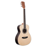 Kala Ebony Orchestra Mini Guitar with Solid Spruce Top- Side View