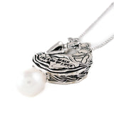 Sterling Silver White Galatea Pearl Maui "Island of Love" Pendant - The Hawaii Store