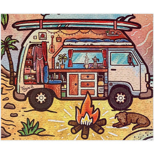 1000-piece Puzzle- "Van Life" by Tanja Burmeister 