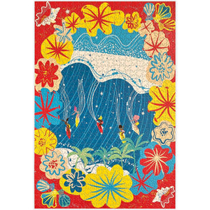 Surf Shack 1000-piece Puzzle- "Wahine Power" by Daniella Manini