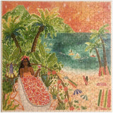 Surf Shack "Bliss Bath" Puzzle by Caroline Chessia, 500-Pieces