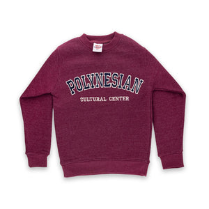 "Polynesian Cultural Center" Graphic Youth Crew Sweatshirt - Charcoal