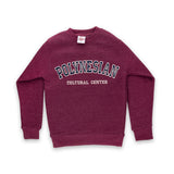 "Polynesian Cultural Center" Graphic Youth Crew Sweatshirt - Maroon