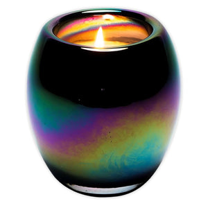 "Titanium Glow" Glass Candle- Patchouli and Bergamot Scents