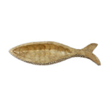 Beachcomber's Coastal Life Golden Brown Fish Serving Bowl