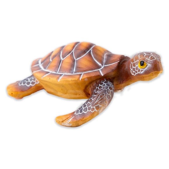 Hand-carved Wood Hawaiian Sea Turtle