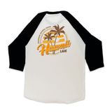 Polynesian Cultural Center "Hawaii Laie" Raglan Shirt, Black & White